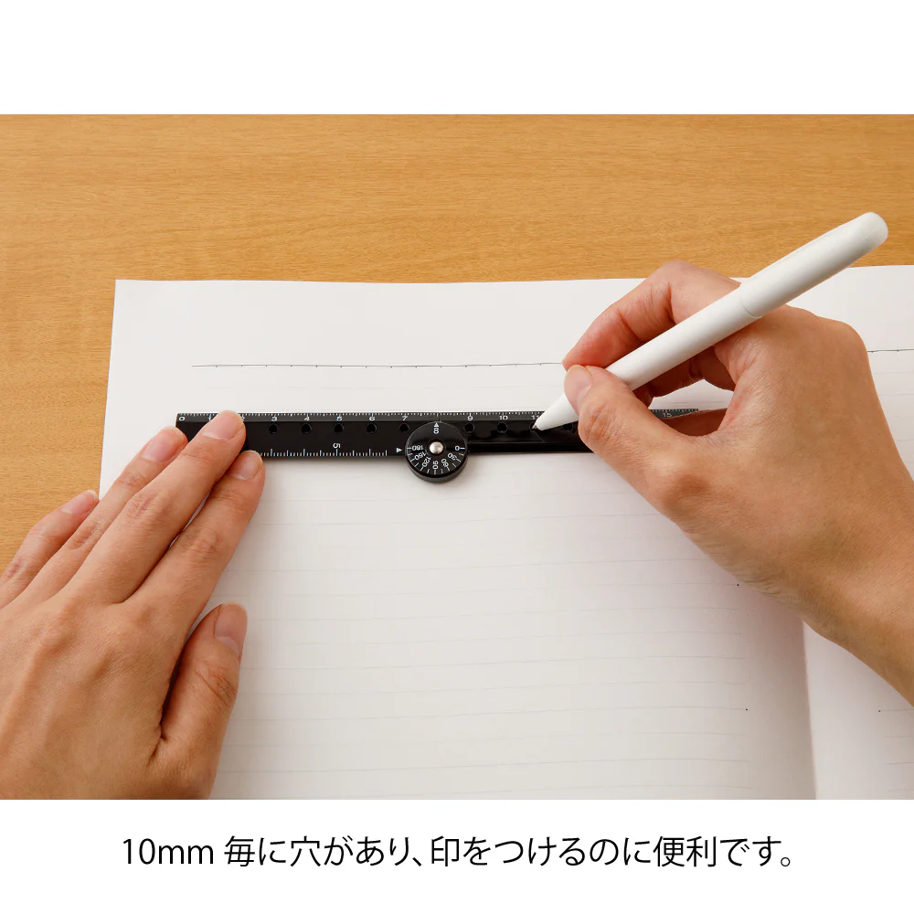 ミドリ マルチ定規<16cm> 黒A 1個 - Image 5