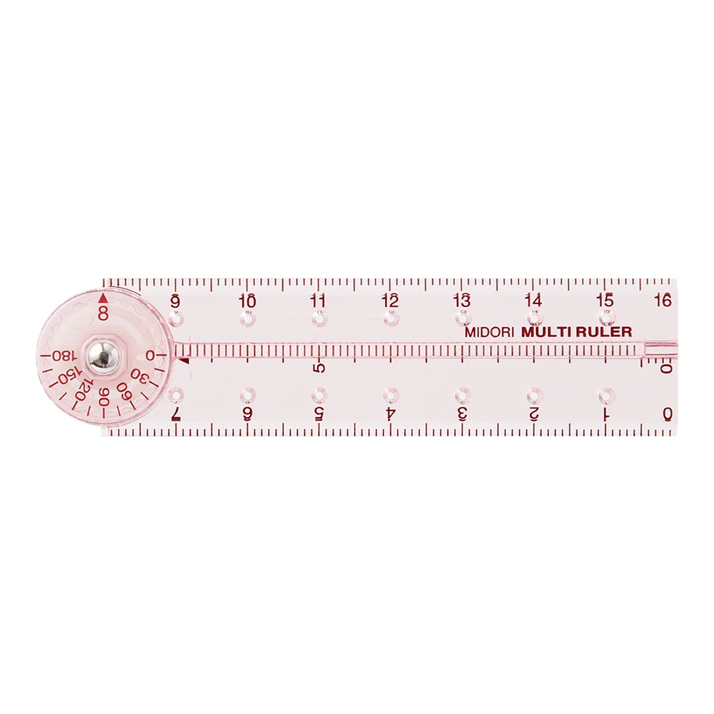 ミドリ マルチ定規<16cm> ピンクA 1個 - Image 2