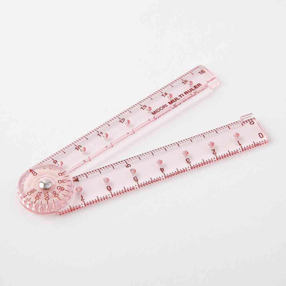 ミドリ マルチ定規<16cm> ピンクA 1個 - Image 8