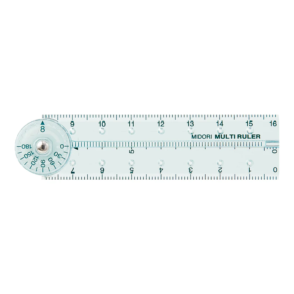 ミドリ マルチ定規＜16cm＞ 青A 1個 - Image 2