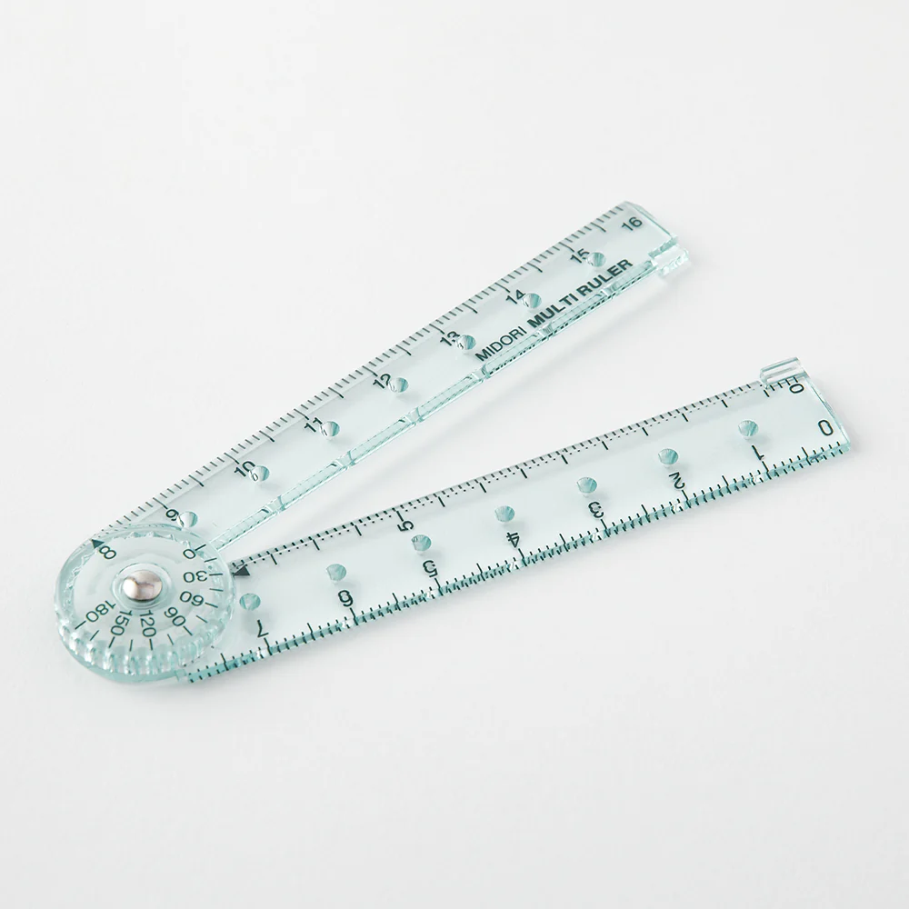 ミドリ マルチ定規＜16cm＞ 青A 1個 - Image 3
