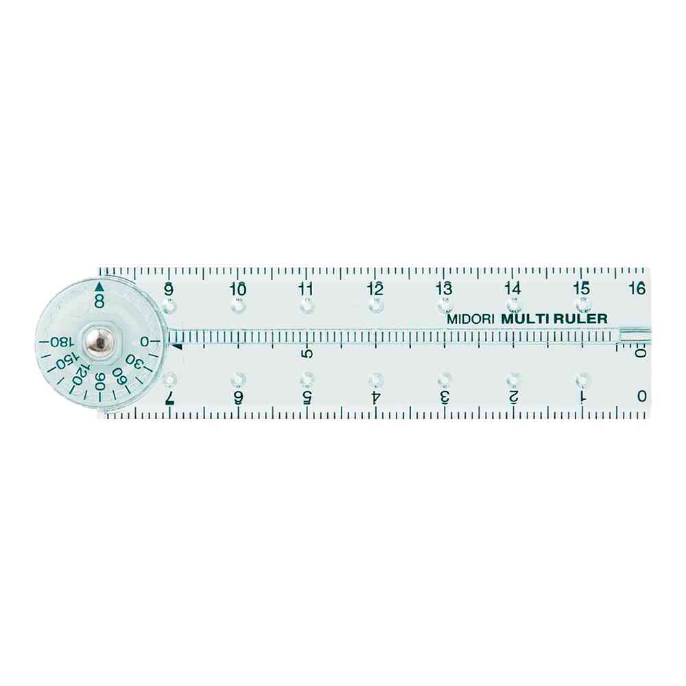 ミドリ マルチ定規＜16cm＞ 青A 1個 - Image 7