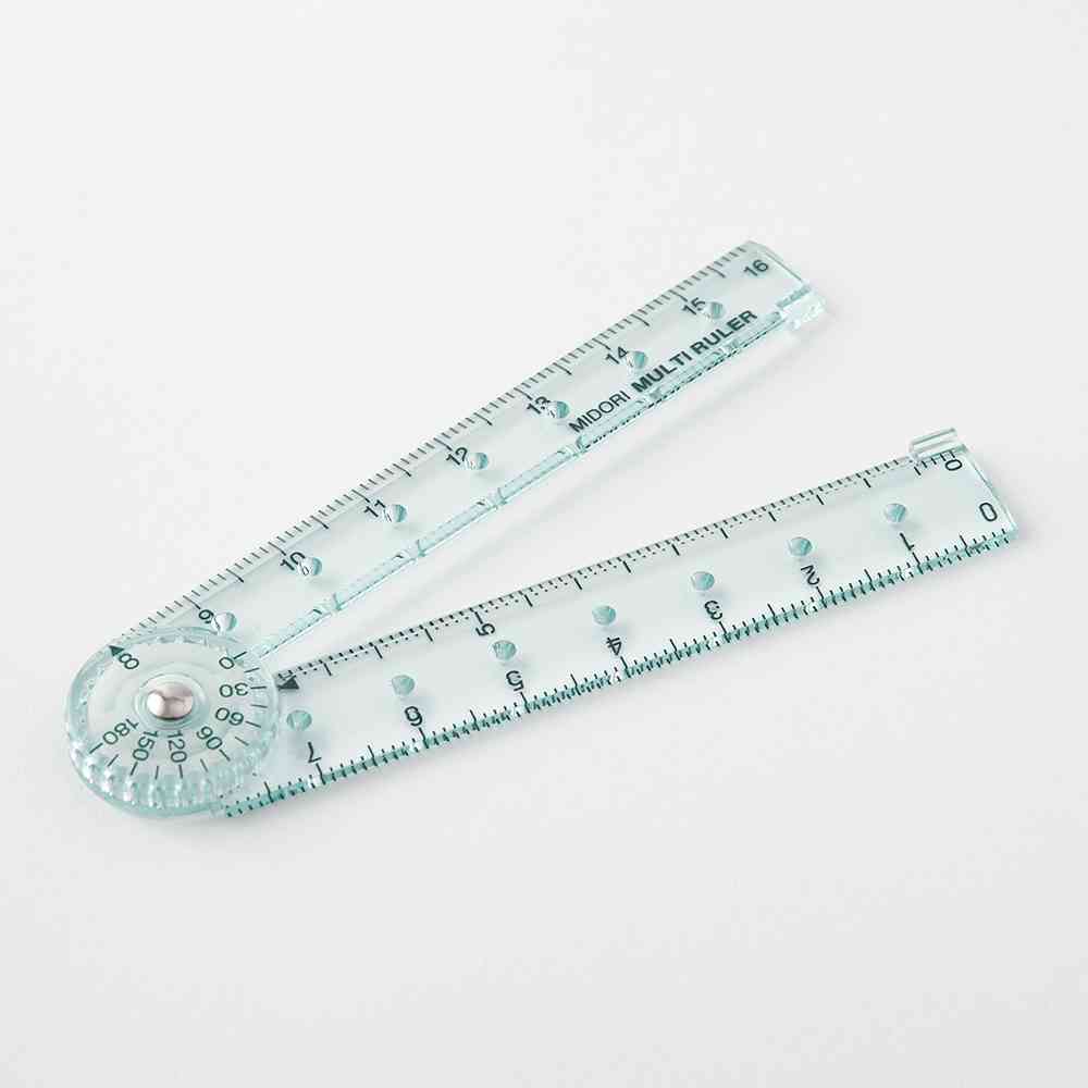 ミドリ マルチ定規＜16cm＞ 青A 1個 - Image 8