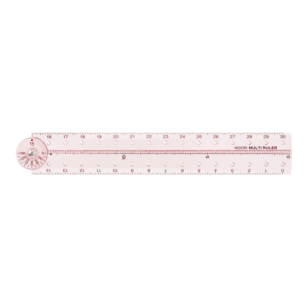 ミドリ マルチ定規＜30cm＞ ピンクA 1個 - Image 2