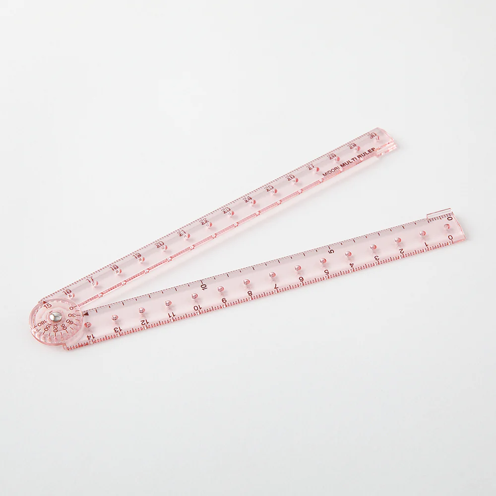 ミドリ マルチ定規＜30cm＞ ピンクA 1個 - Image 3