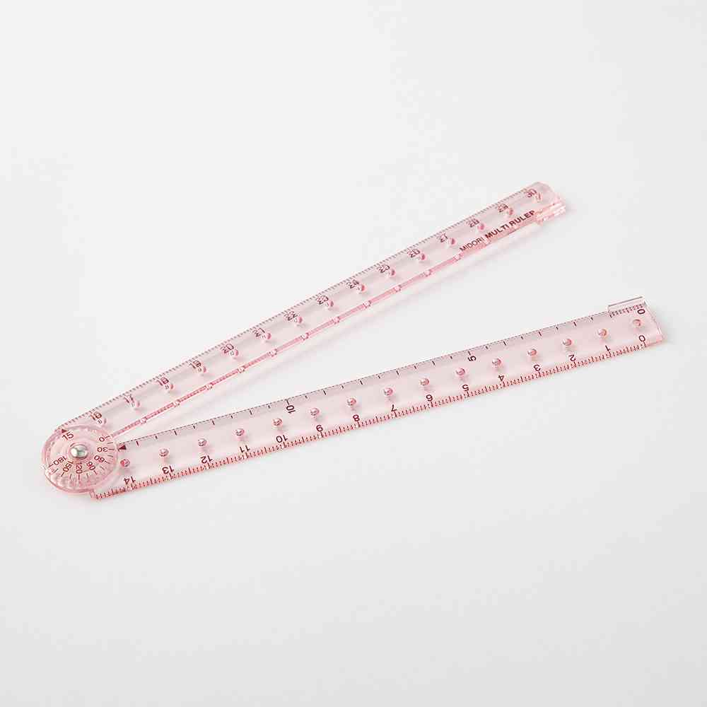 ミドリ マルチ定規＜30cm＞ ピンクA 1個 - Image 8
