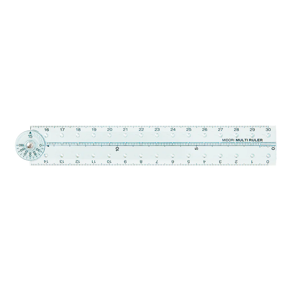 ミドリ マルチ定規<30cm> 青A 1個 - Image 2