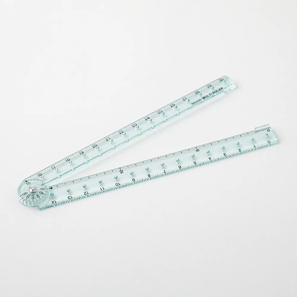 ミドリ マルチ定規<30cm> 青A 1個 - Image 3