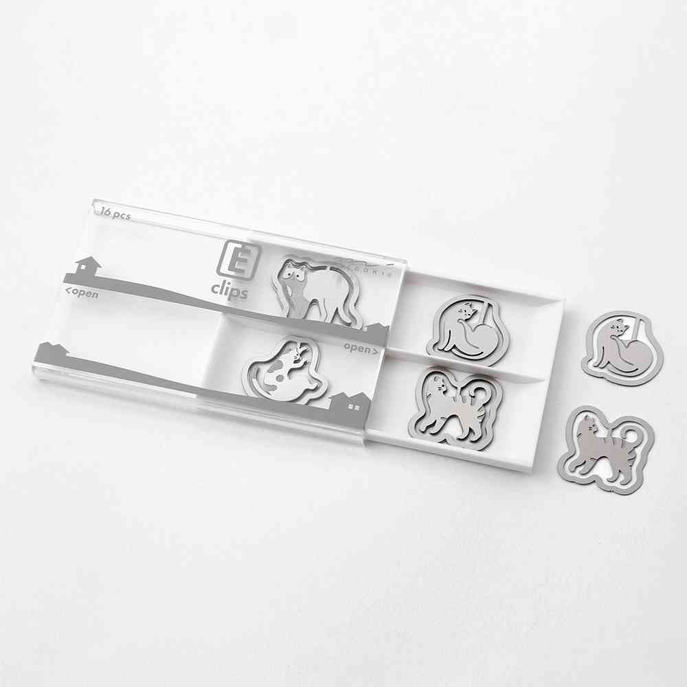 ミドリ エッチングクリップス ネコ柄 16個入 - Image 10