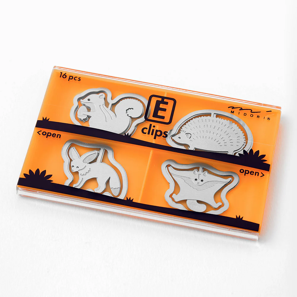 ミドリ エッチングクリップス 小動物柄 16個入 - Image 2