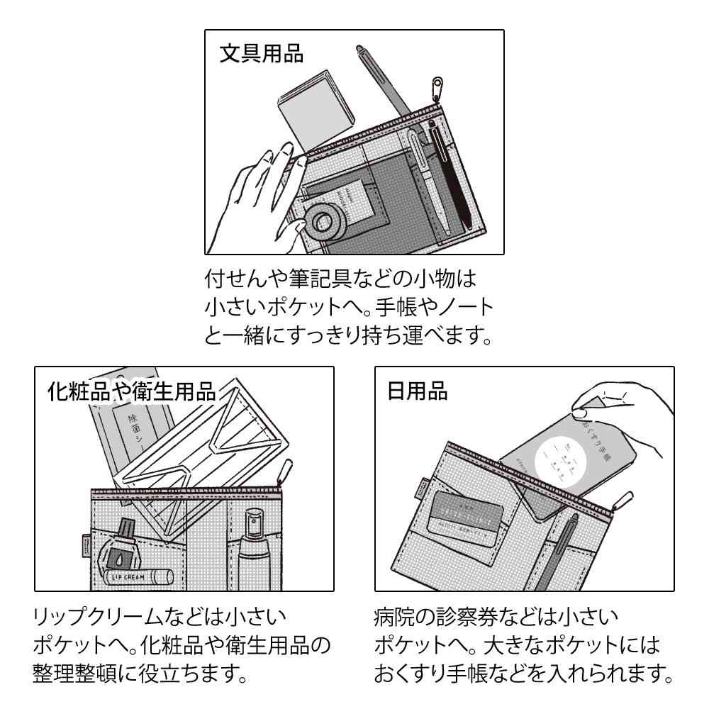 ミドリ ペン&ツールポーチ メッシュ ピンク 1個 - Image 11
