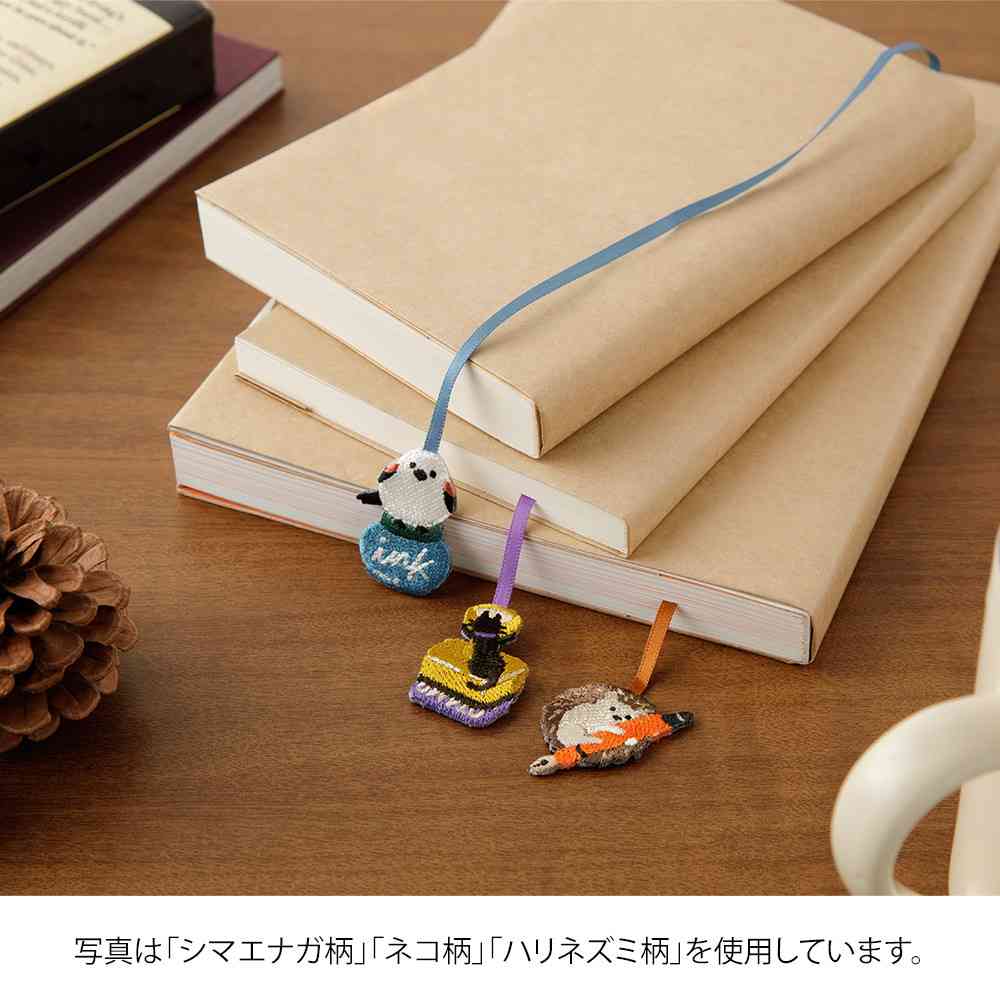 ミドリ ブックマーカー 刺繍 シマエナガ柄 1個 - Image 12