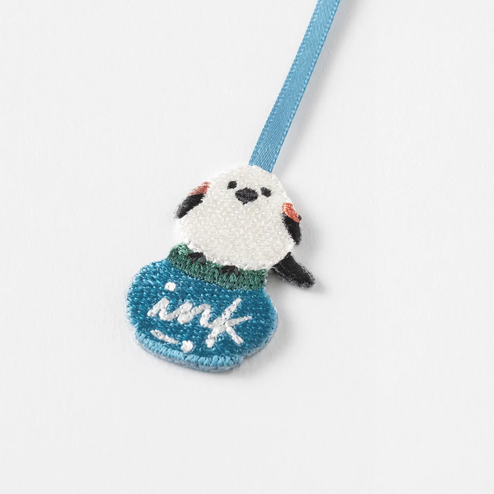 ミドリ ブックマーカー 刺繍 シマエナガ柄 1個 - Image 3
