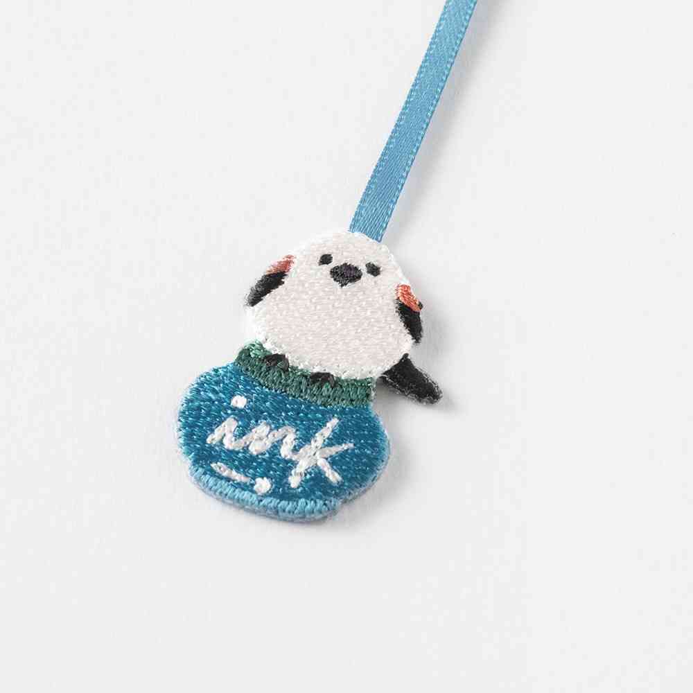 ミドリ ブックマーカー 刺繍 シマエナガ柄 1個 - Image 8