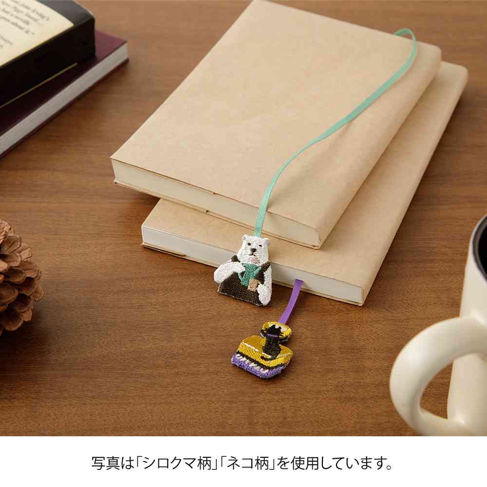ミドリ ブックマーカー 刺繍 ネコ柄 1個 - Image 11