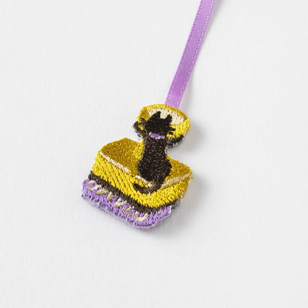 ミドリ ブックマーカー 刺繍 ネコ柄 1個 - Image 3