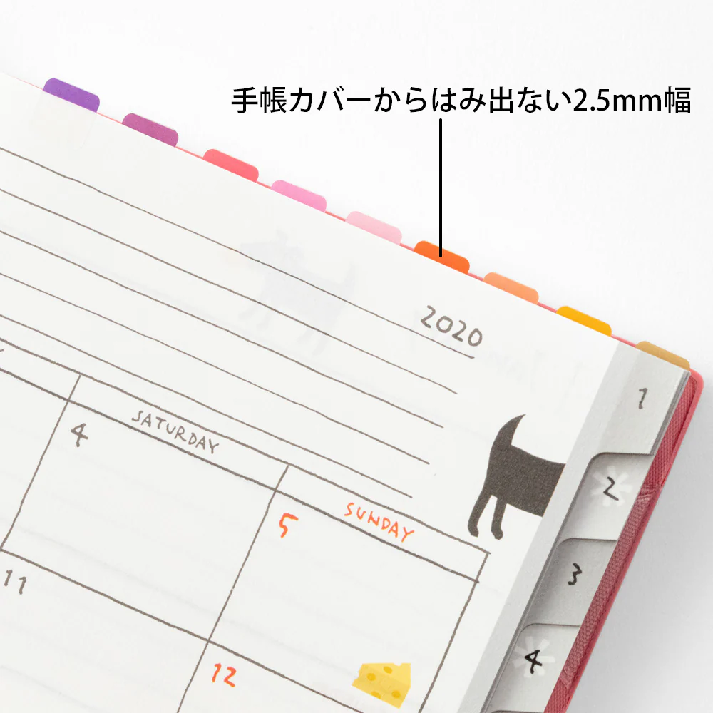 ミドリ インデックスラベル S チラット 24色 ビビッド 2シート(48枚)入 - Image 4