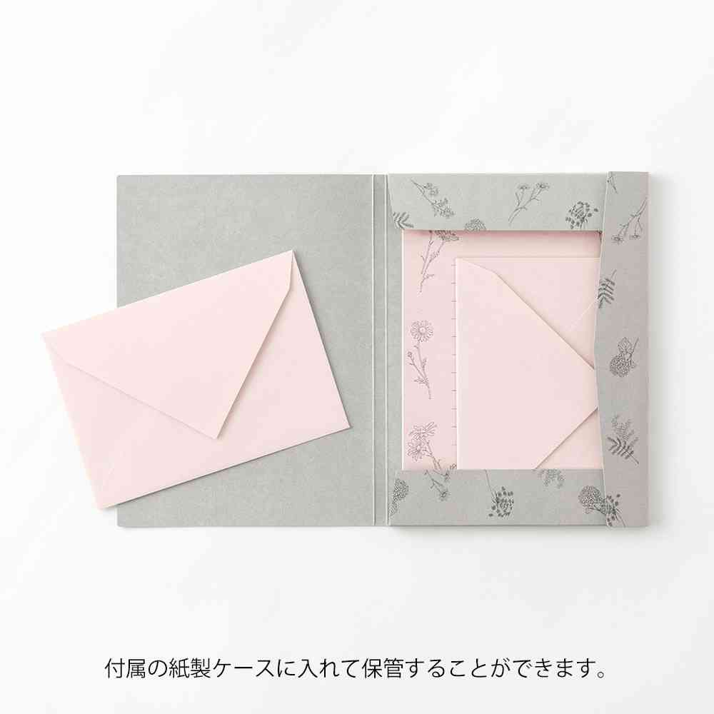 ミドリ レターセット929 花色和紙 ピンクA 便箋/16枚入、封筒/8枚入 - Image 11