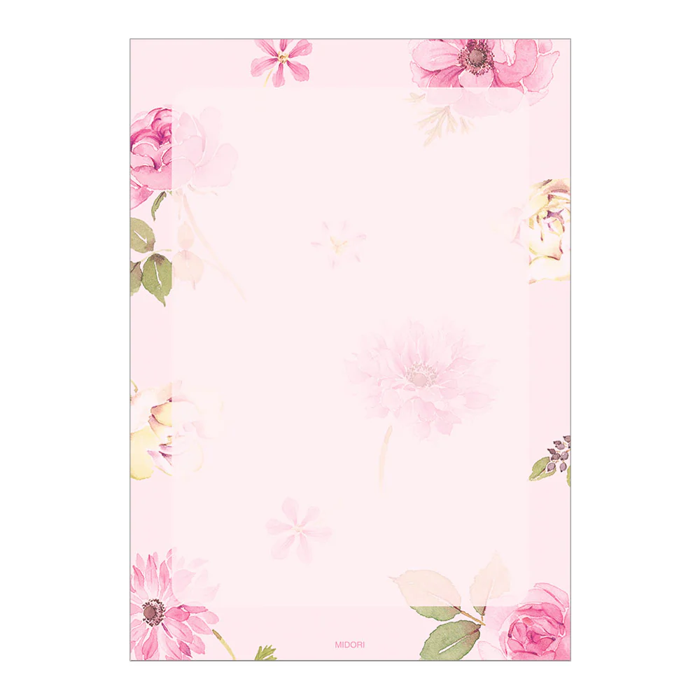 ミドリ メモ カントリータイム 花柄 1冊 - Image 2