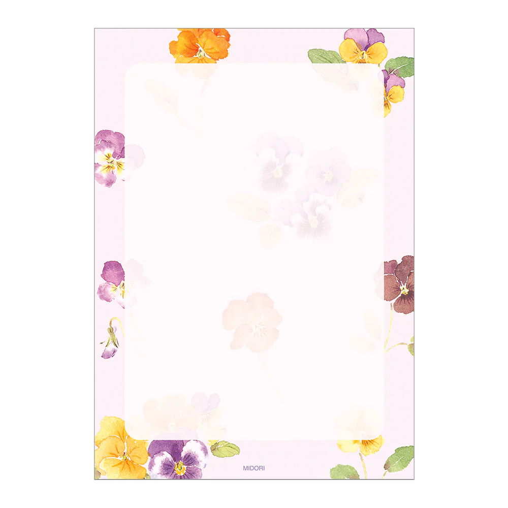 ミドリ メモ カントリータイム 花柄 1冊 - Image 3