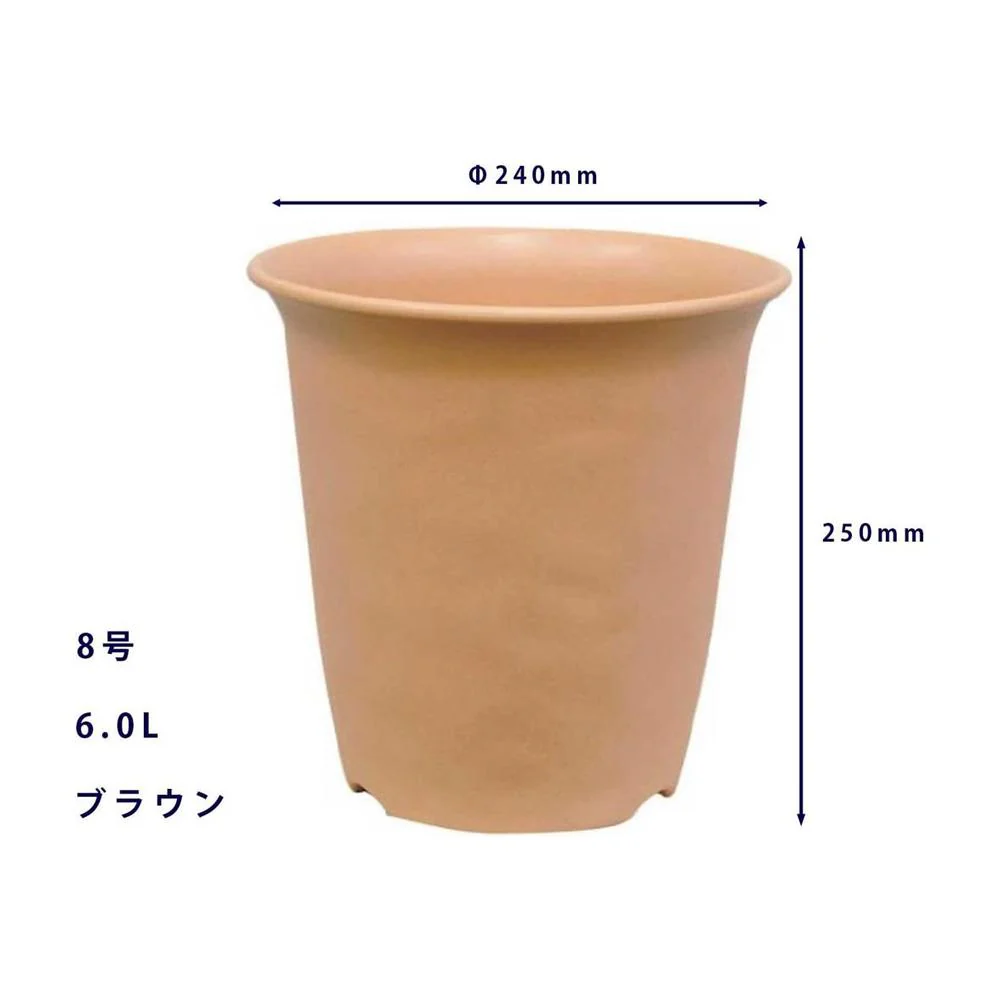 大和プラ販 ノーミィハイポット ブラウン 8号 - Image 2