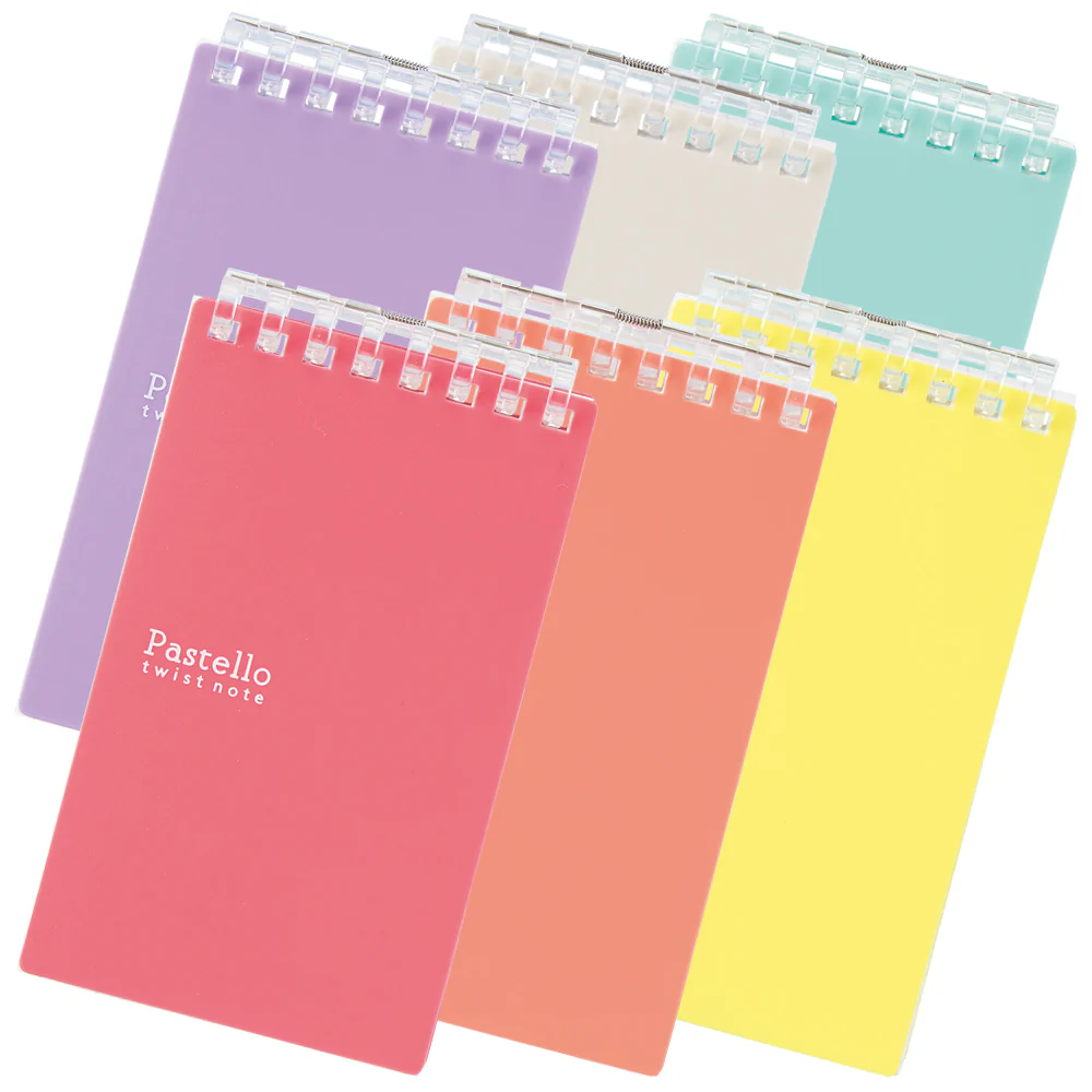 リヒト Pastello ツイストノート（メモサイズ） メモサイズ ライトグリーン リーフ 40枚 - Image 2