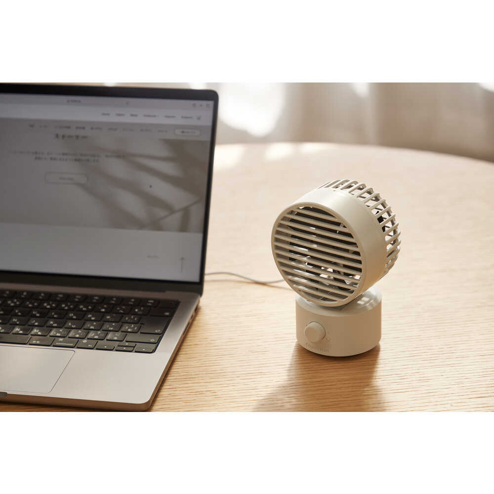 デスクファン Silky Wind Mini ライトグレー 【直送品】 返品・キャンセル・他商品と同時購入は不可 - Image 4