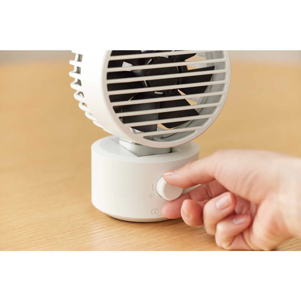 デスクファン Silky Wind Mini ライトグレー 【直送品】 返品・キャンセル・他商品と同時購入は不可 - Image 5