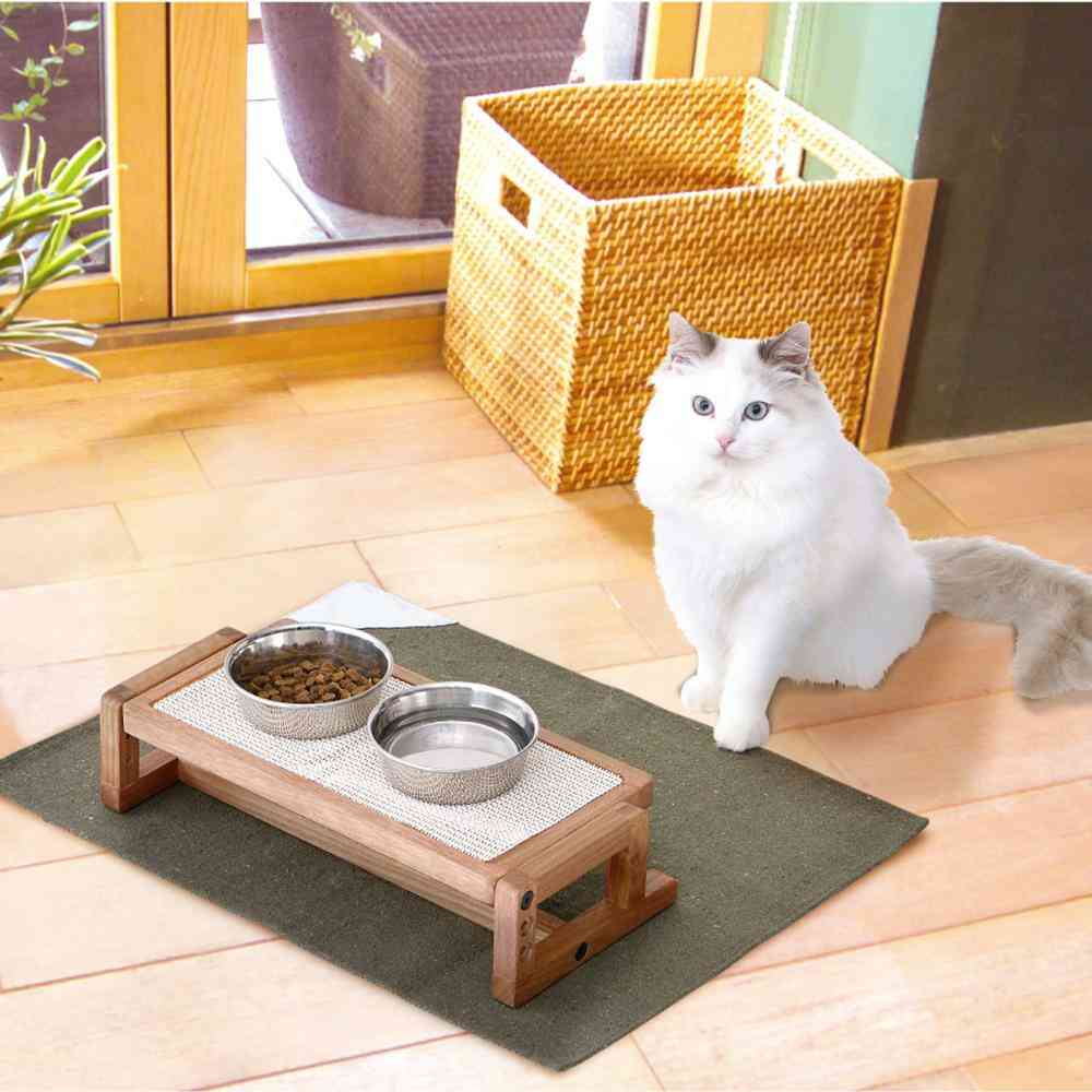 necoco 高さと角度を変えられるウッディキャットテーブル 【直送品】 返品・キャンセル・他商品と同時購入は不可 - Image 2