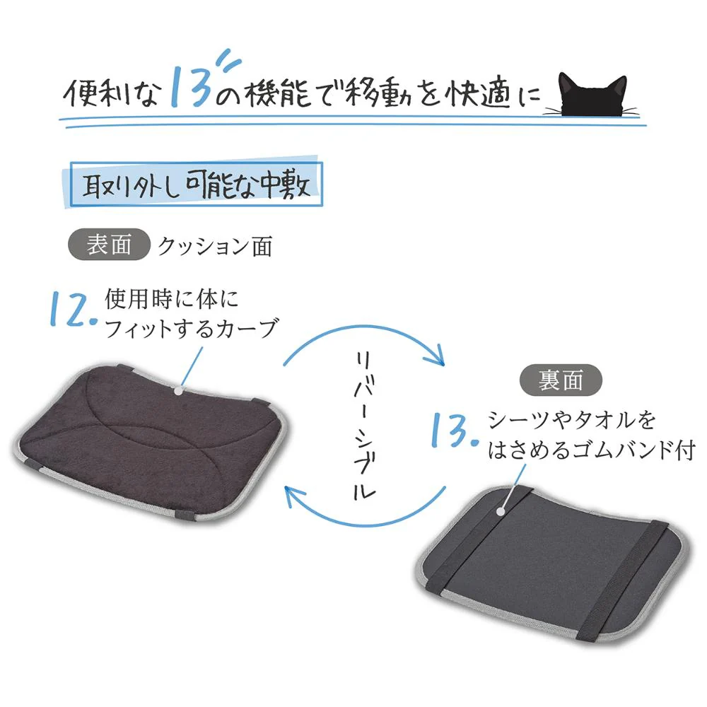Liscio CAT リュックキャリー ネイビー 【直送品】 返品・キャンセル・他商品と同時購入は不可 - Image 11