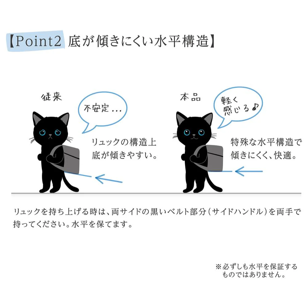 Liscio CAT リュックキャリー ネイビー 【直送品】 返品・キャンセル・他商品と同時購入は不可 - Image 8