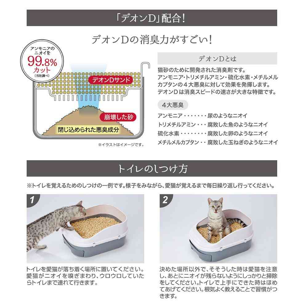 システムトイレセット トイレに流せる猫砂 デオンDサンド入 【直送品】 返品・キャンセル・他商品と同時購入は不可 - Image 9