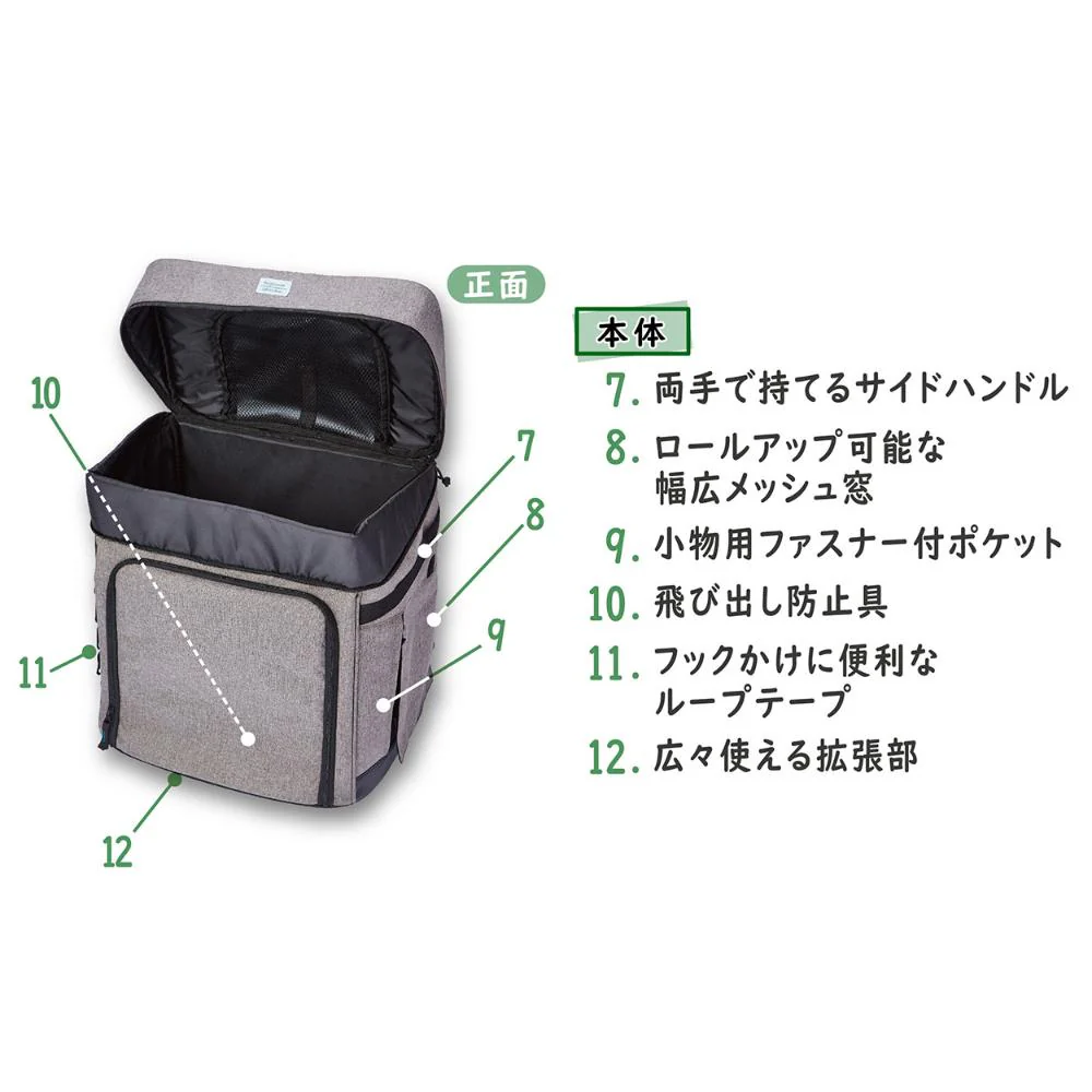 ハグムー ドッグリュックキャリーM ブラック 【直送品】 返品・キャンセル・他商品と同時購入は不可 - Image 8