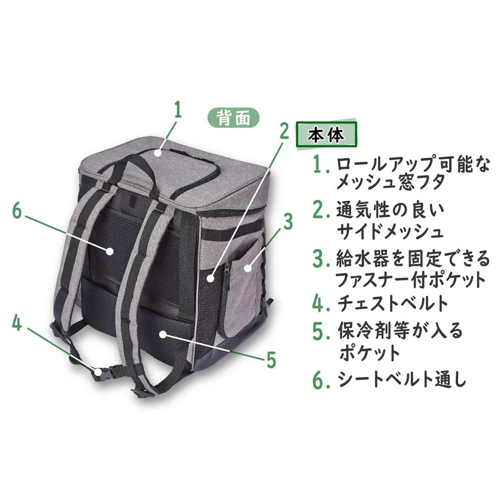 ハグムー ドッグリュックキャリーM ブラック 【直送品】 返品・キャンセル・他商品と同時購入は不可 - Image 9