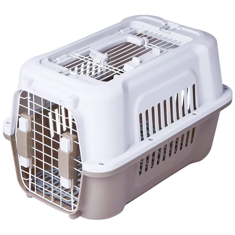 犬猫用キャリー 2ドア タフハウスキャリー アイボリー S 【直送品】 返品・キャンセル・他商品と同時購入は不可