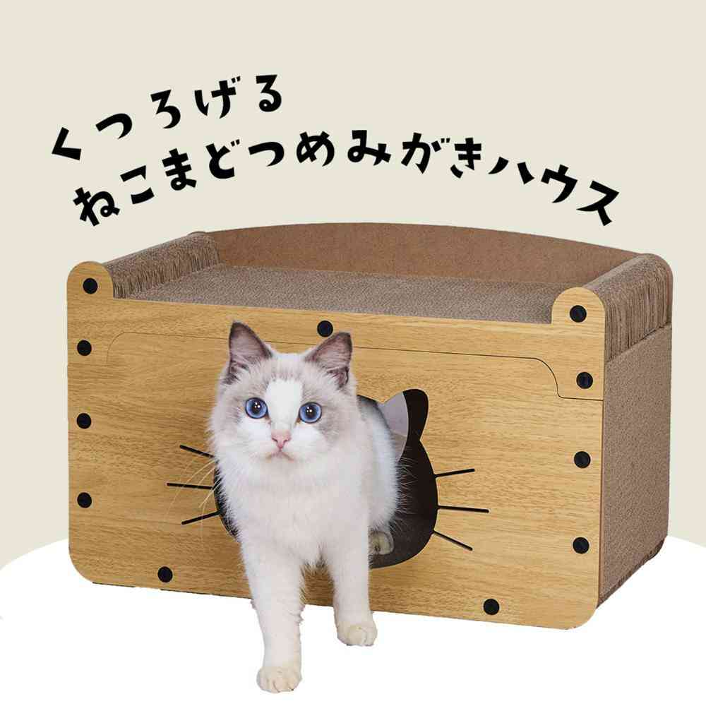 猫用おもちゃ くつろげる ねこまどつめみがきハウス 【直送品】 返品・キャンセル・他商品と同時購入は不可 - Image 4
