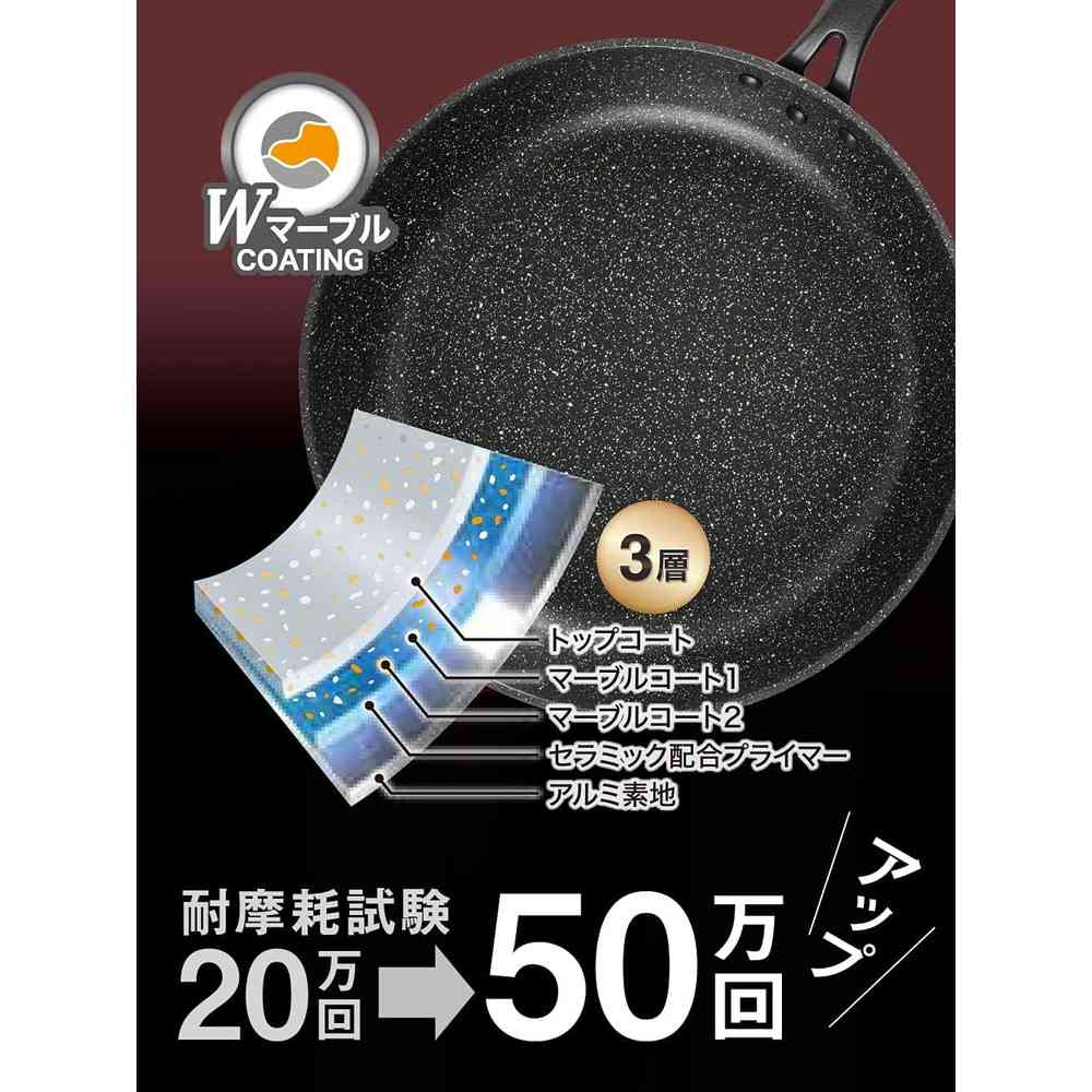 和平フレイズ ダブルマーブルα IH対応フライパン26cm - Image 5