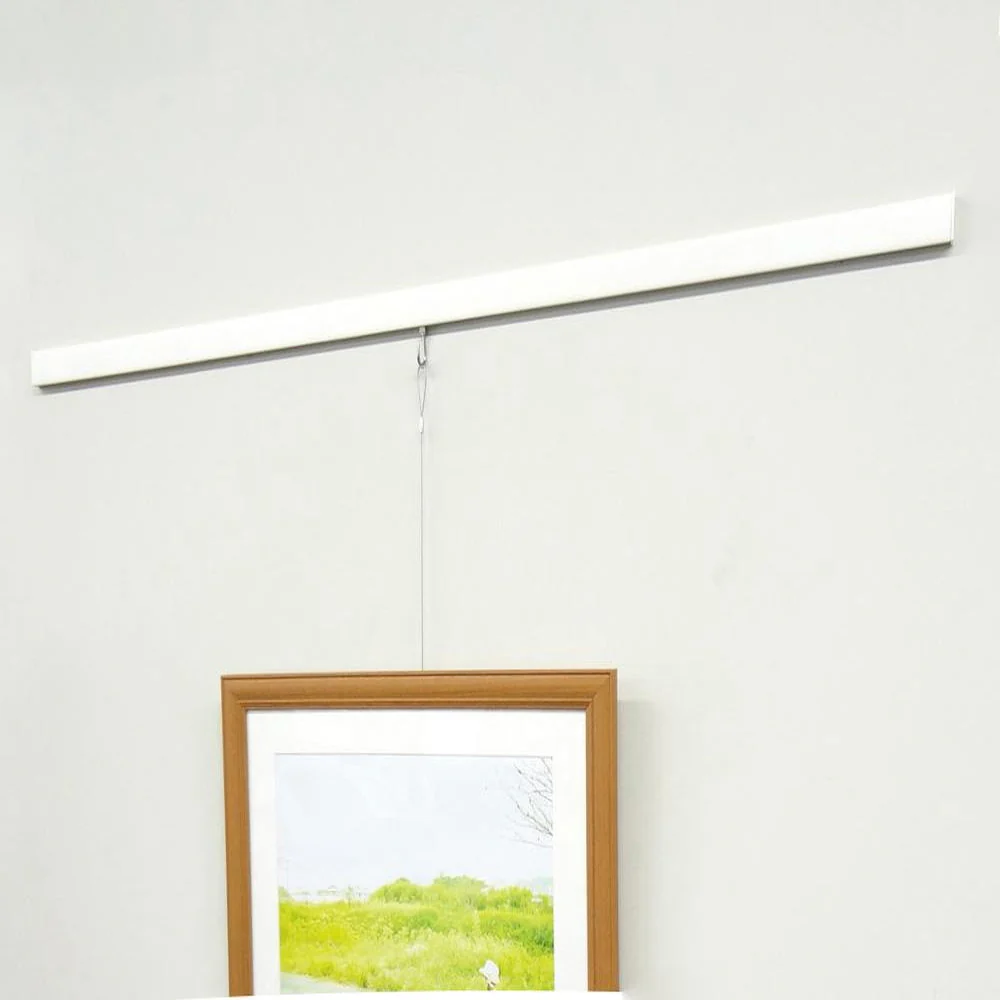 額縁吊金具 石膏ボード壁専用ピクチャーレール 90cm  【直送品】 返品・キャンセル・他商品と同時購入は不可 - Image 2