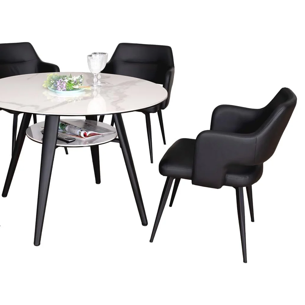 ダイニングチェア Olbia 固定式 ホワイト 2脚セット 【直送品】 返品・キャンセル・他商品と同時購入は不可 - Image 5