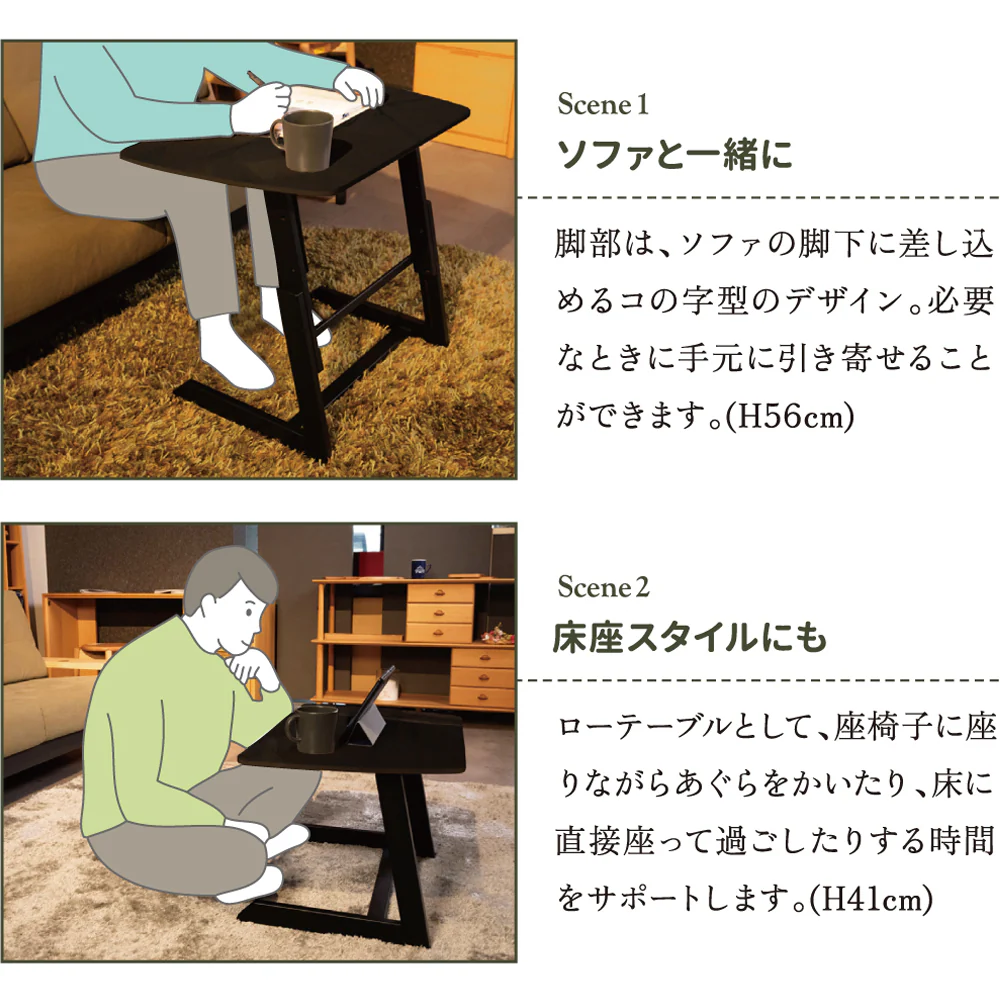 マルチテーブル Drama シャインホワイト 70 【直送品】 返品・キャンセル・他商品と同時購入は不可 - Image 2