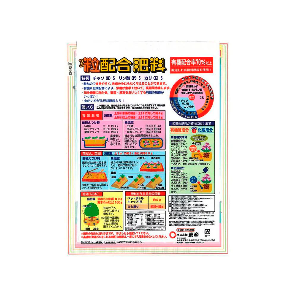 東商 粒配合肥料 500g - Image 2