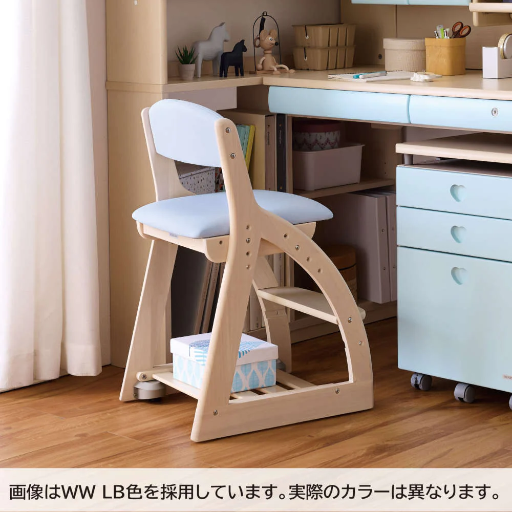 4ステップチェア 木製チェア ウォルナット×アイボリー PVC 【直送品】 返品・キャンセル・他商品と同時購入は不可 - Image 5