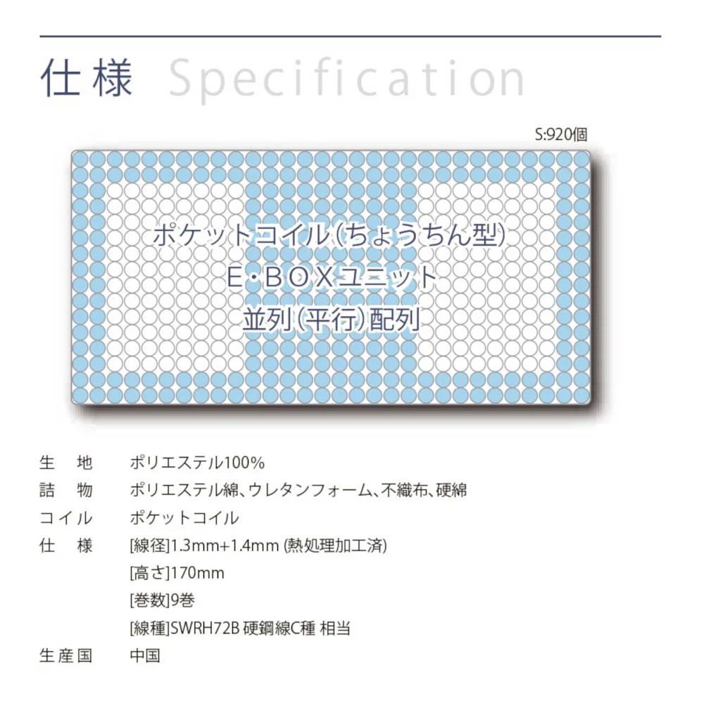 Unixs KAS-920 シングルマットレス（圧縮） 【直送品】 返品・キャンセル・他商品と同時購入は不可 - Image 3