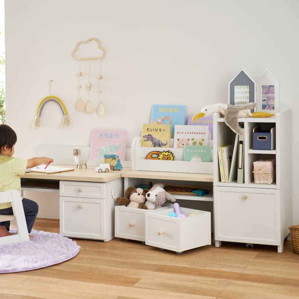 学習机 キッズ ムップ シェルフ MDB-011WWWH 【直送品】 返品・キャンセル・他商品と同時購入は不可 - Image 7