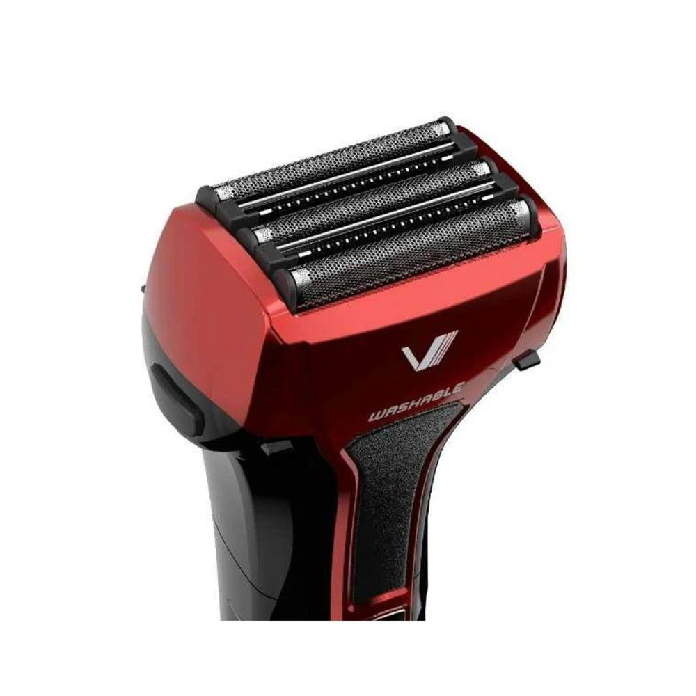 マクセル 往復式シェーバー 5枚刃 USB充電 交流式 本体丸洗い レッド IZF-V553W-R 1台 - Image 3