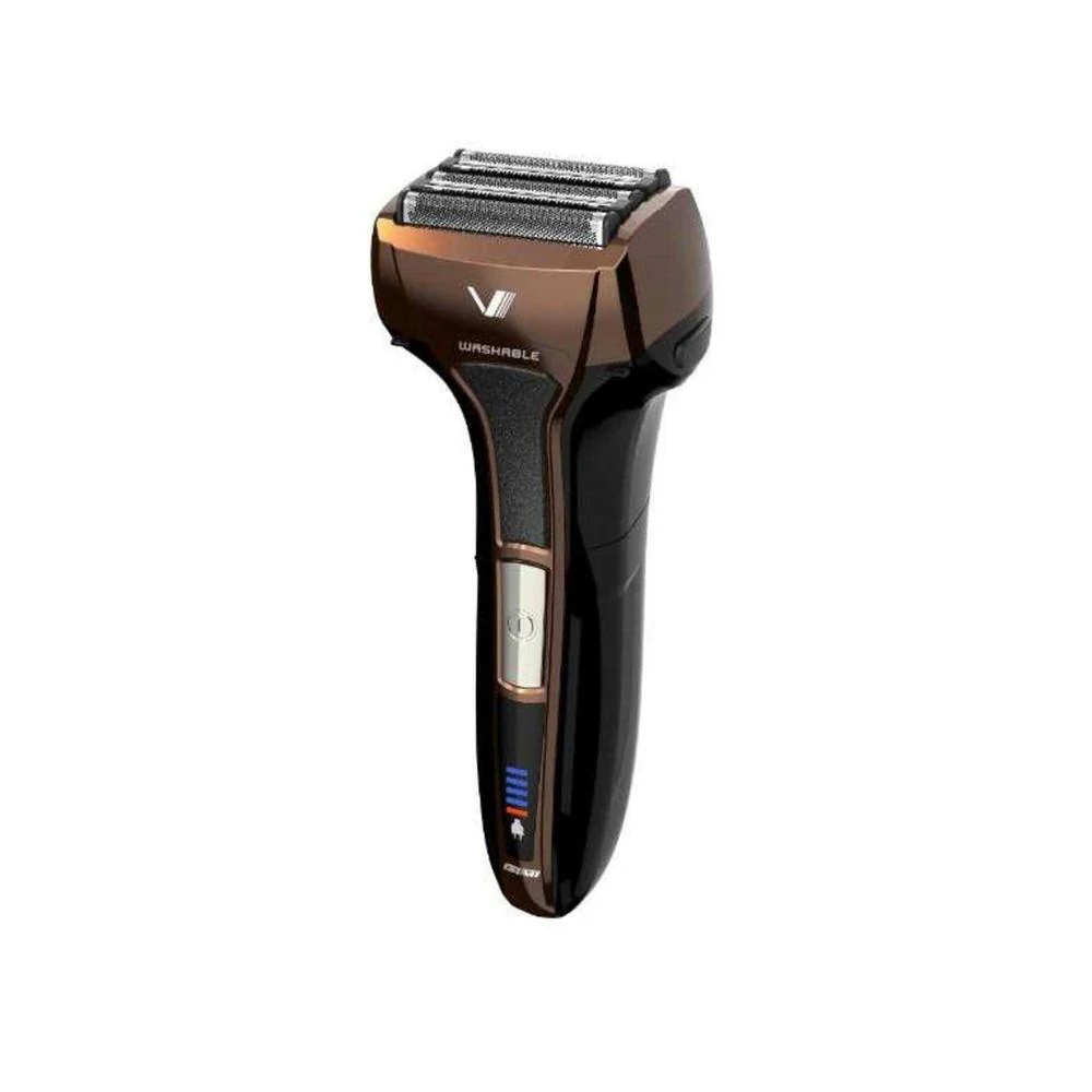 マクセル 往復式シェーバー 5枚刃 USB充電 交流式 本体丸洗い ブラウン IZF-V553W-T 1台 - Image 2