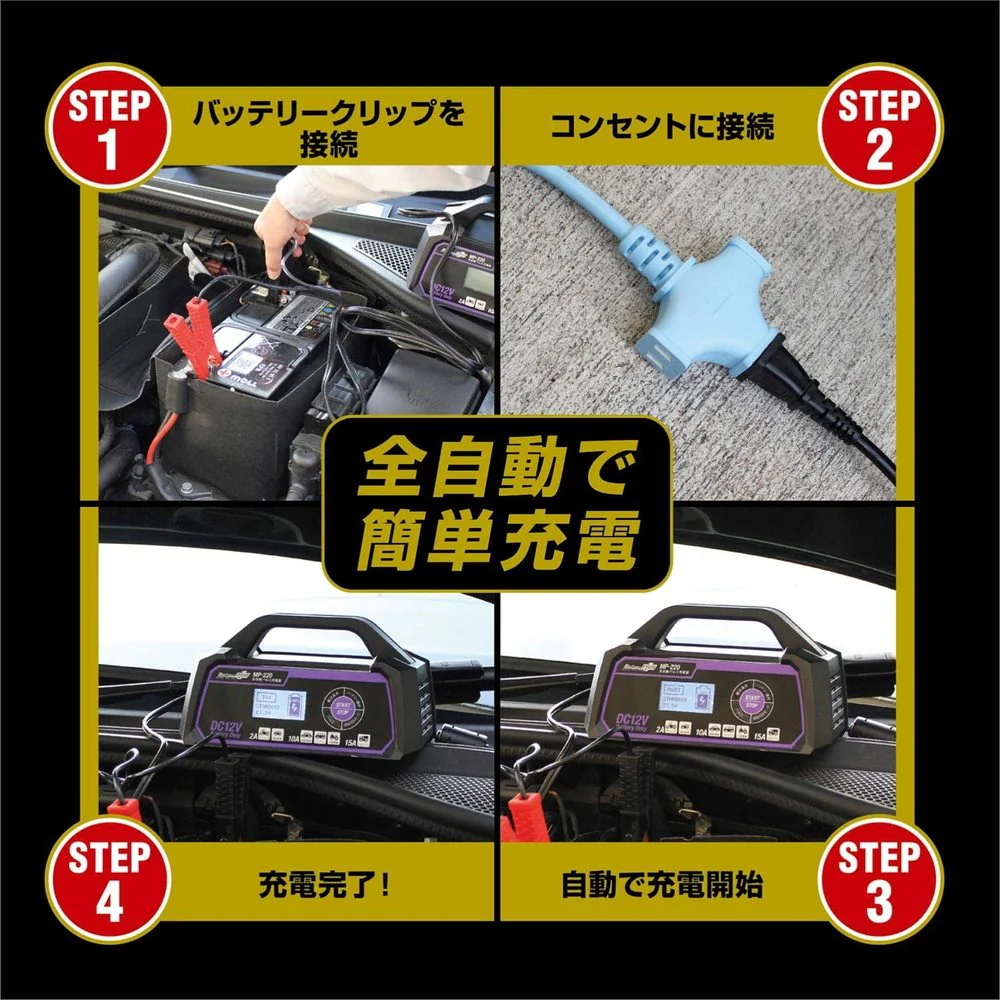 MP220 Meltec 全自動パルス充電器 【直送品】 返品・キャンセル・他商品と同時購入は不可 - Image 6