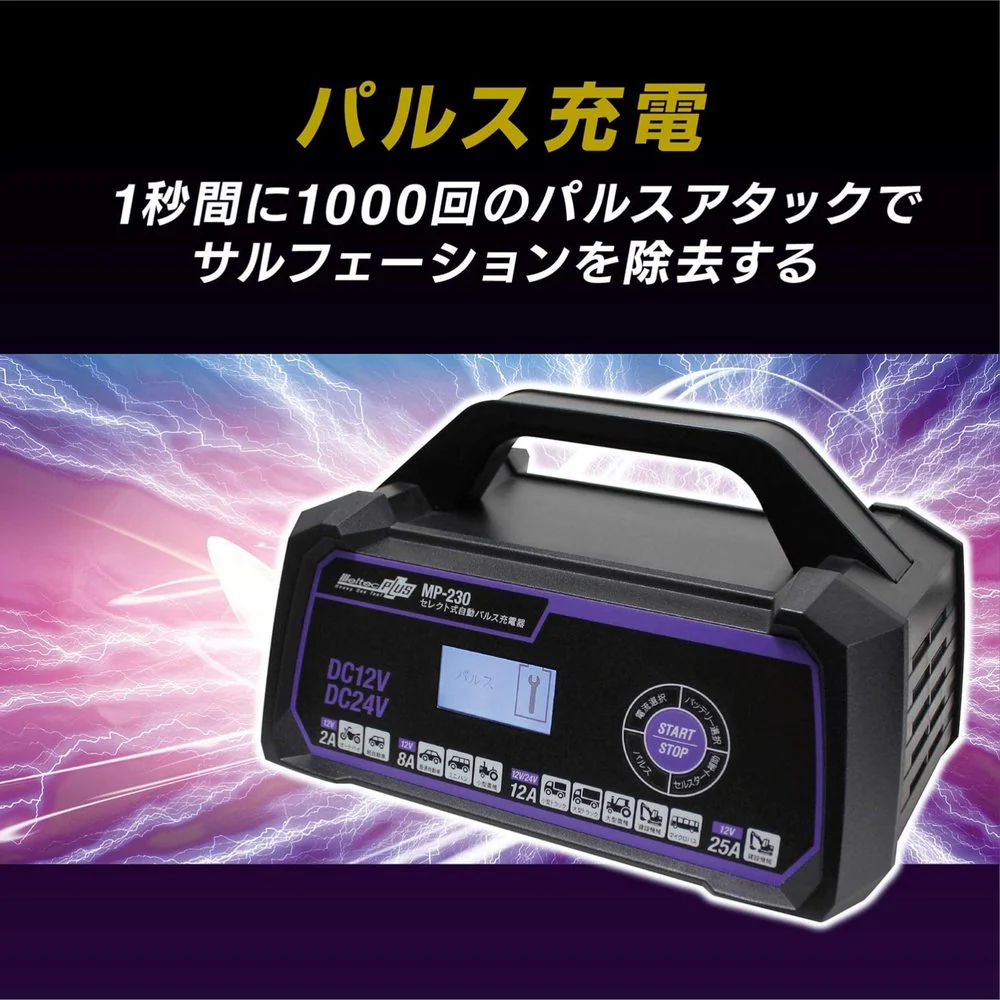 Meltec 全自動パルス充電器 【直送品】 返品・キャンセル・他商品と同時購入は不可 - Image 2