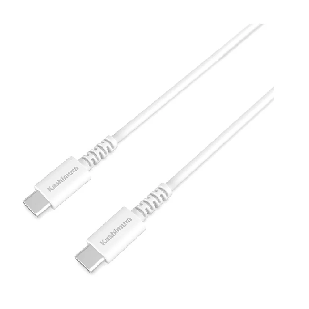 カシムラ USB充電&同期C-Cケーブル2m 100W WH AJ647 - Image 7