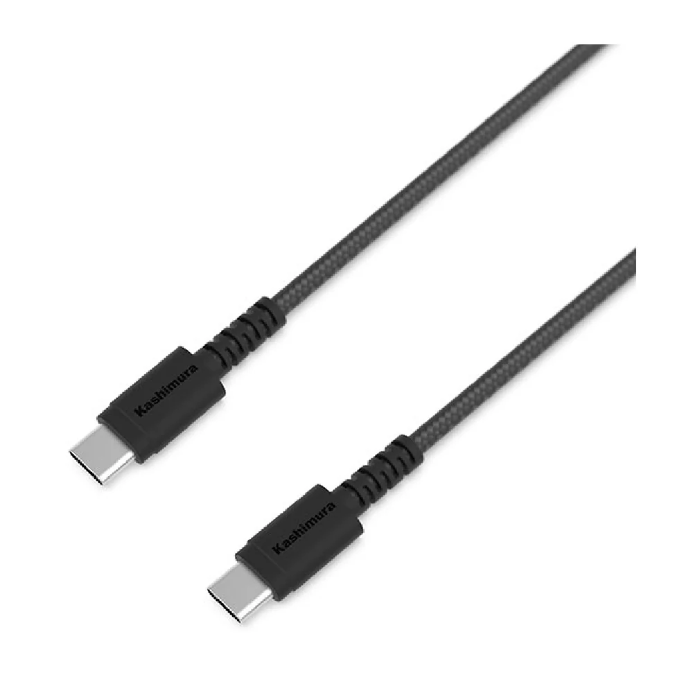 カシムラ USB充電&同期C-Cケーブル2m STRONG BK AJ664 - Image 3